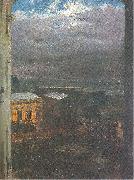 The Anhalter Railway Station by Moonlight Adolph von Menzel